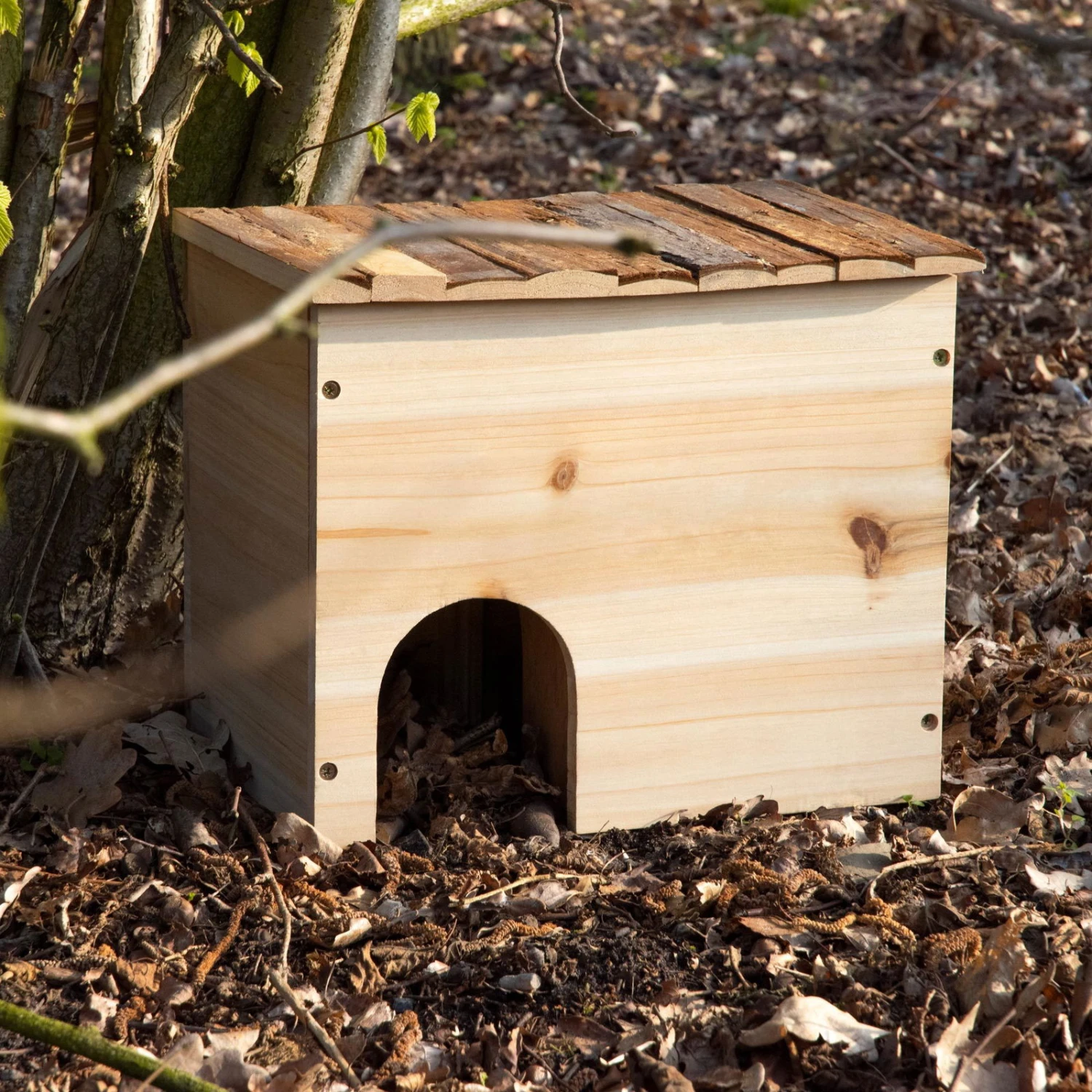 Igelschlafhaus, Natur, Holz – Bild 5