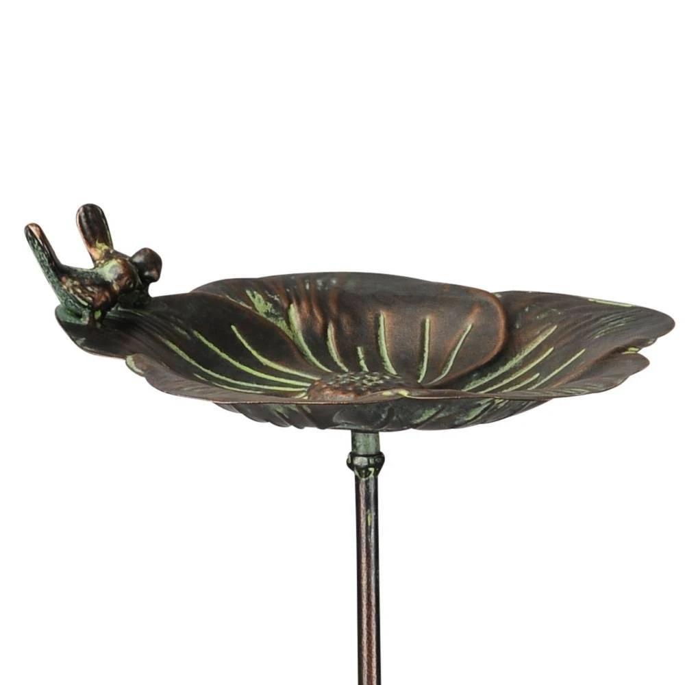 Vogeltränke Am Stab, Bronzeoptik, 25 X 24 X 8 Cm – Bild 2