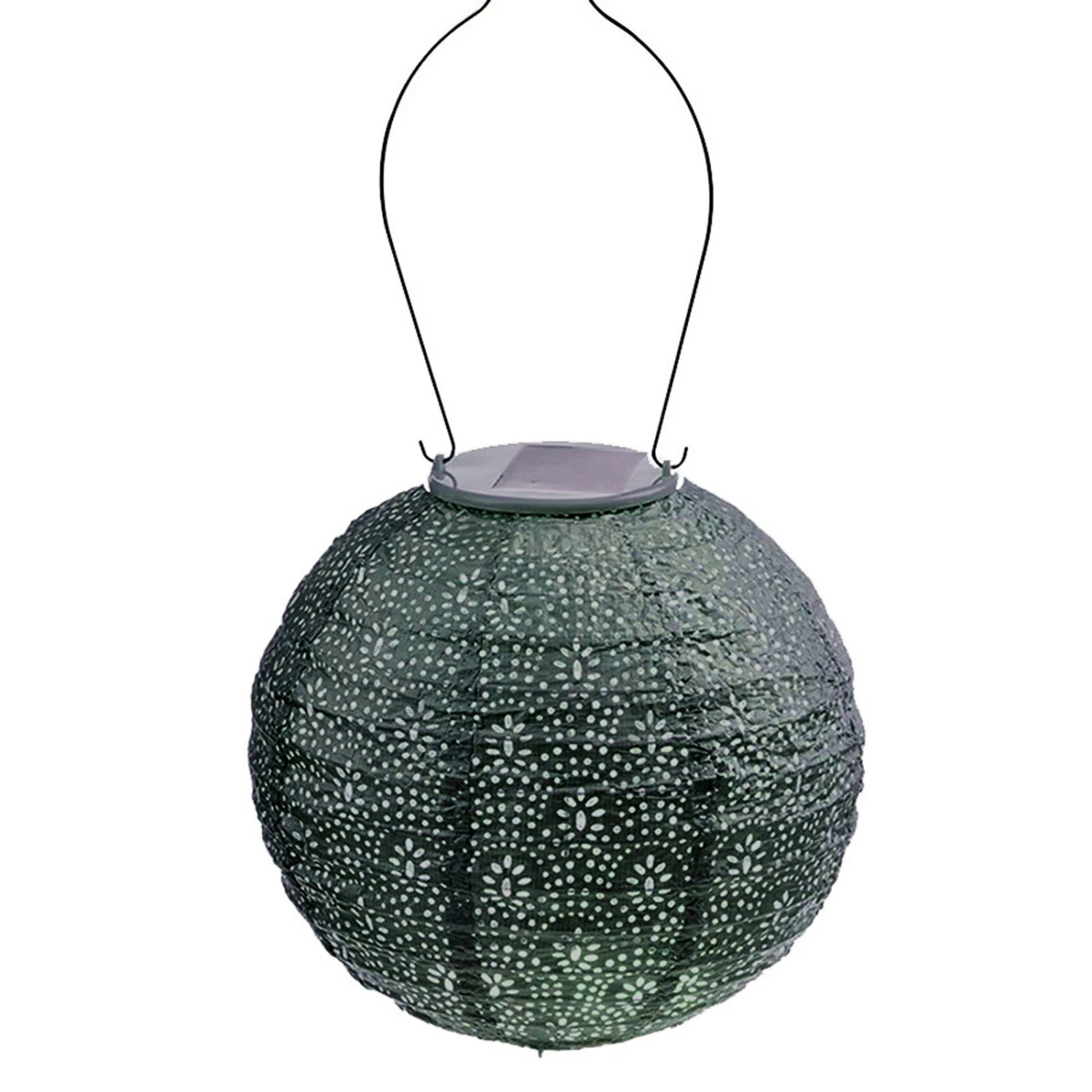 Solarlaterne 'Round 20', Grün, Ø 20 X 18 Cm