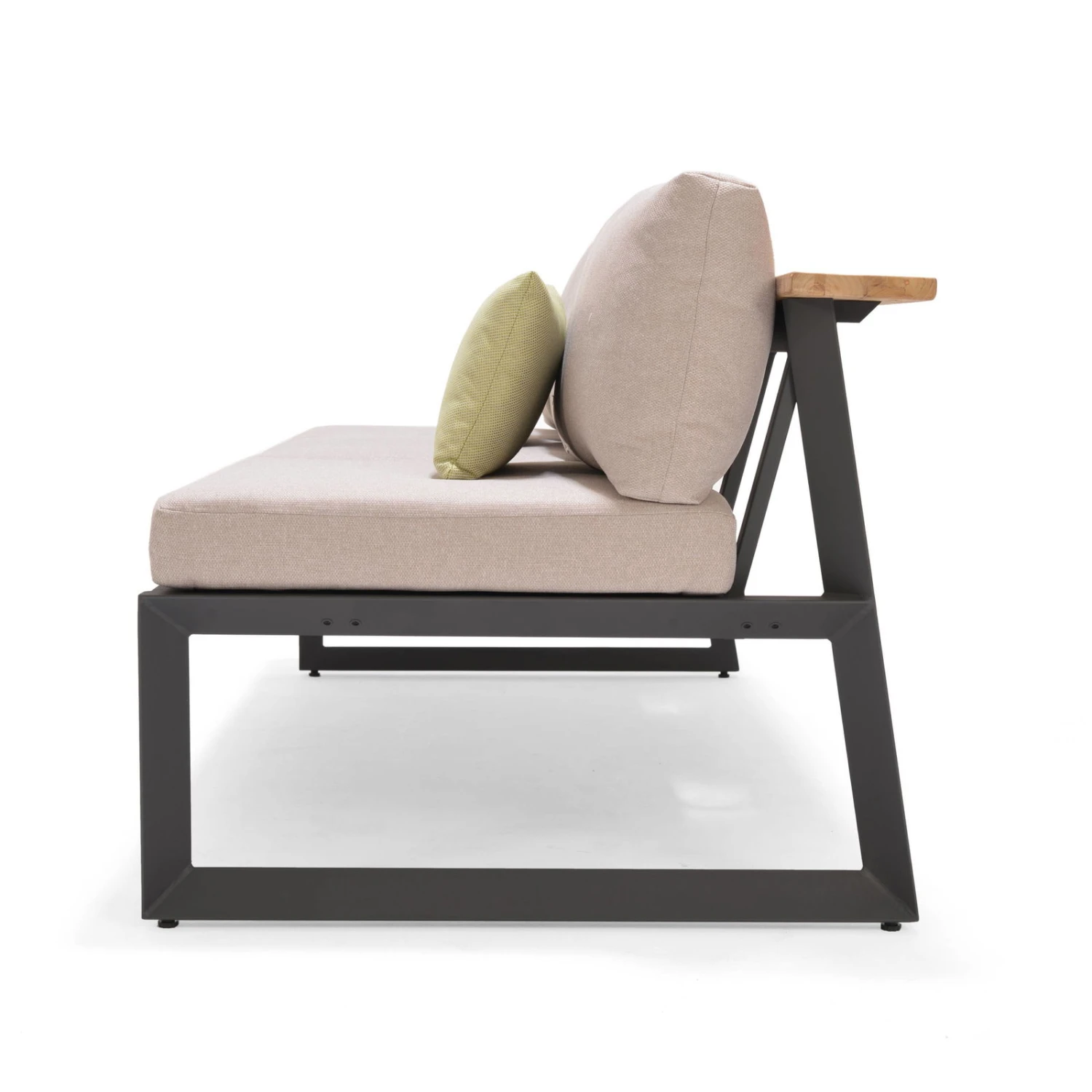 Dining-Bank 'Jimmy', 3-Sitzer, Grau, Ca. 191 X 89 X 75 Cm – Bild 2