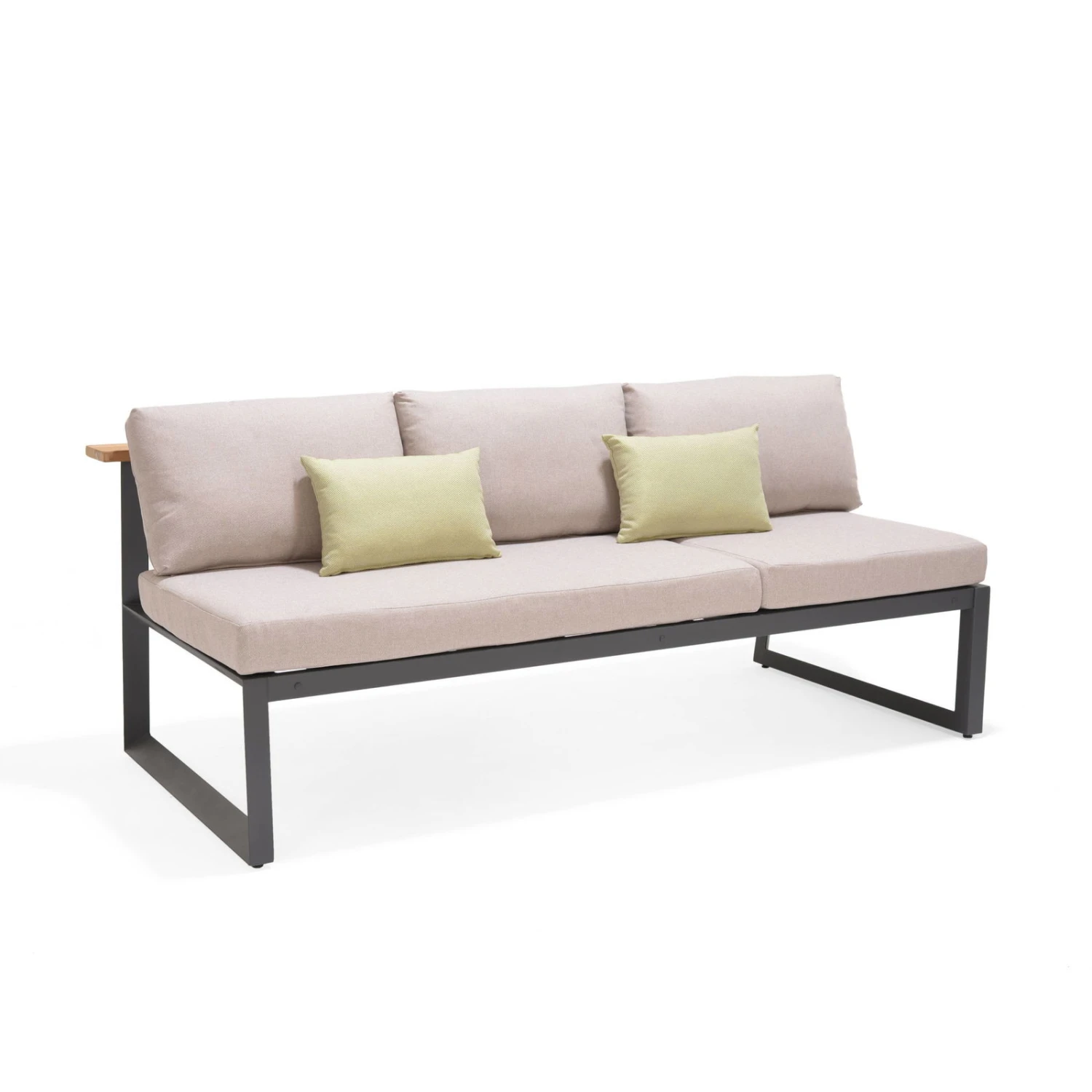 Dining-Bank 'Jimmy', 3-Sitzer, Grau, Ca. 191 X 89 X 75 Cm – Bild 6