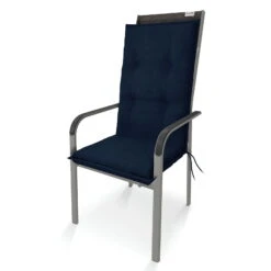 Doppler Hochlehnerauflage '9024', Dunkelblau, Ca. 119 X 48 X 6 Cm