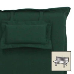 Bankauflage 'Mary Valentine Olivia 61', Grün, Ca. 110 X 45 X 6,5 Cm