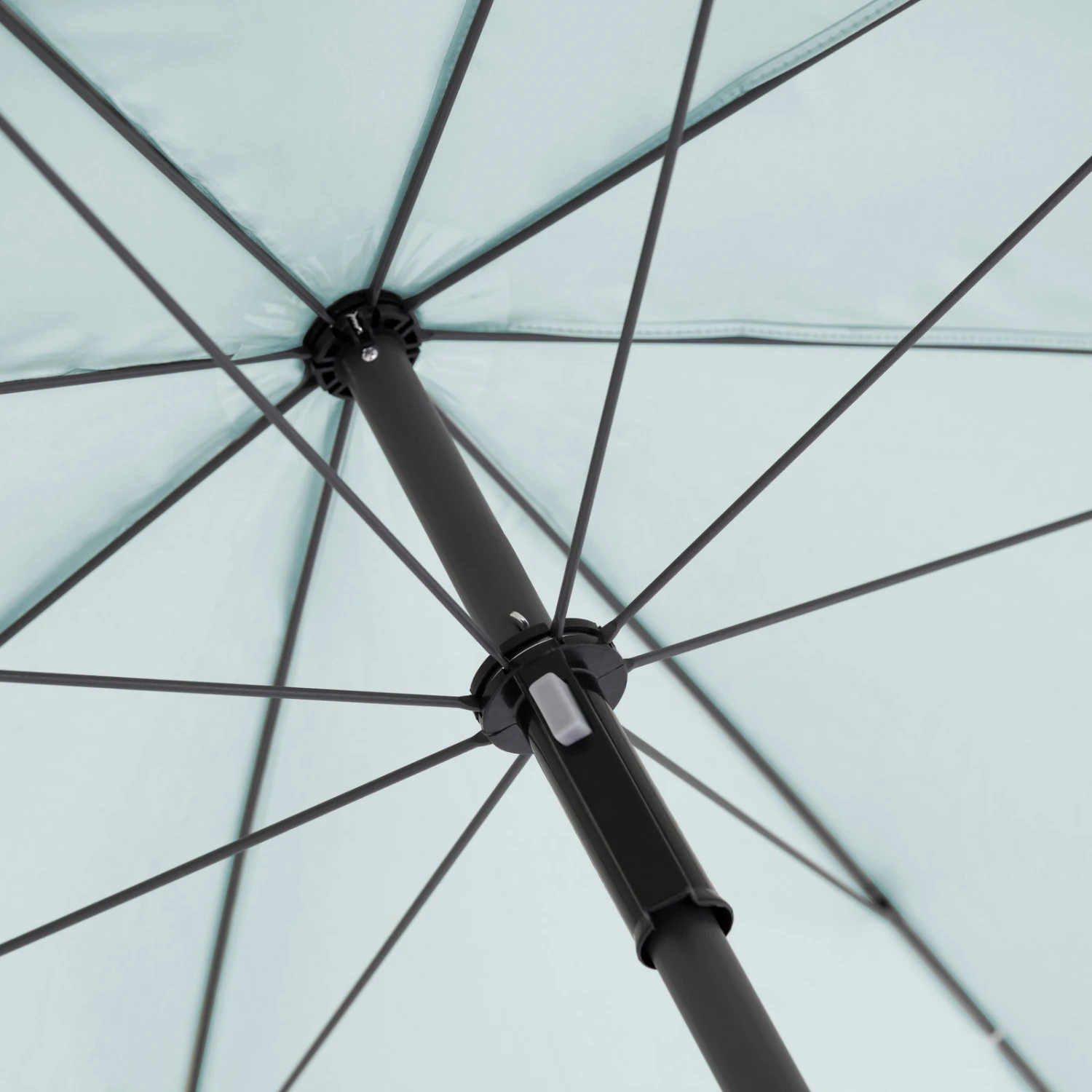 Doppler Beach-Sonnenschirm 'Como', Hellblau, Ø Ca. 160 Cm – Bild 6