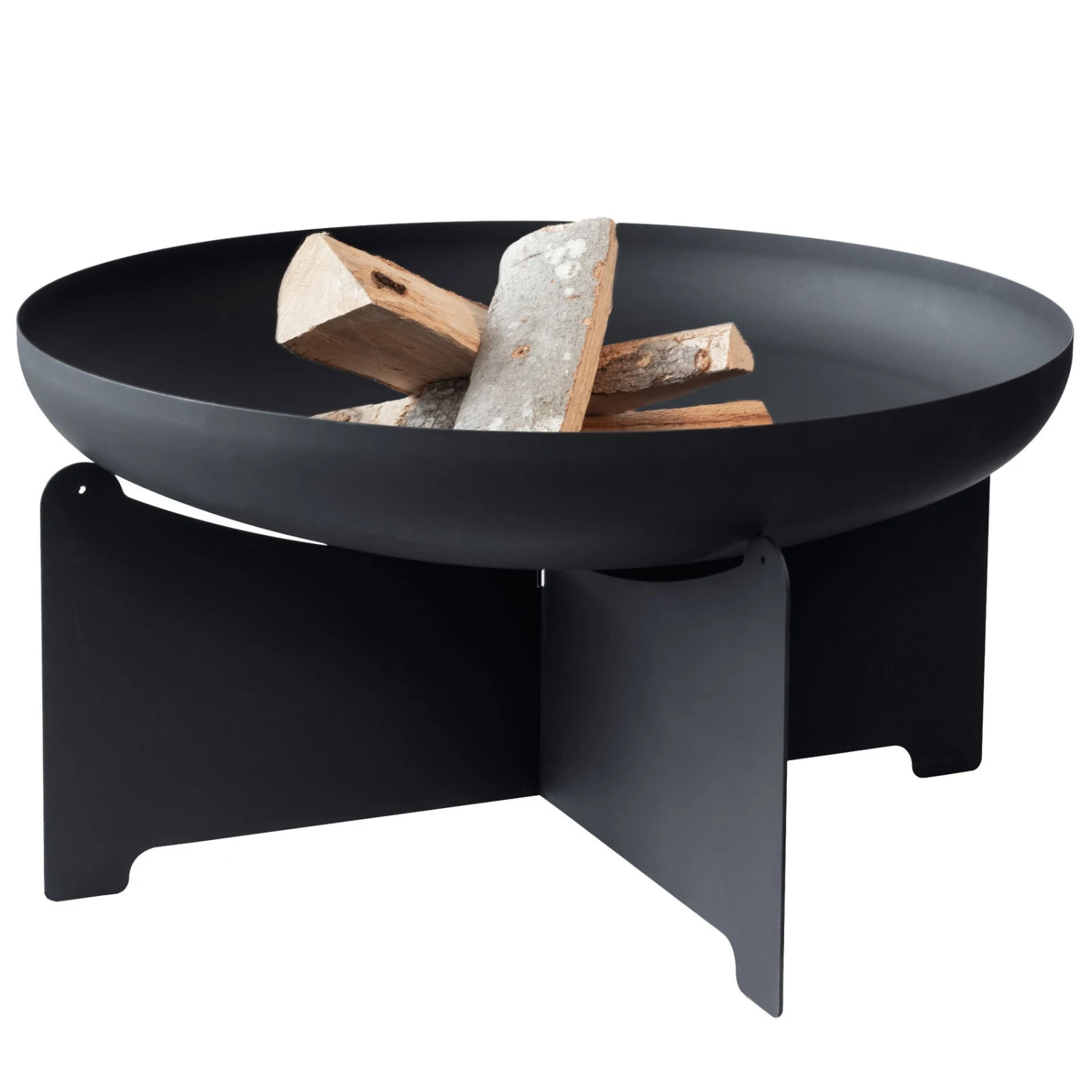 Edelstahl- Feuerstelle 'X 70', Schwarz, 40 X 75 Cm – Bild 2