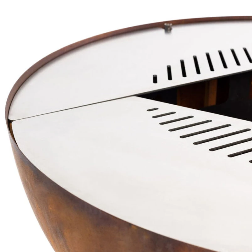 Edelstahl-Feuerstelle 'TRIA', Rost, 100 X 55 X 100 Cm – Bild 11