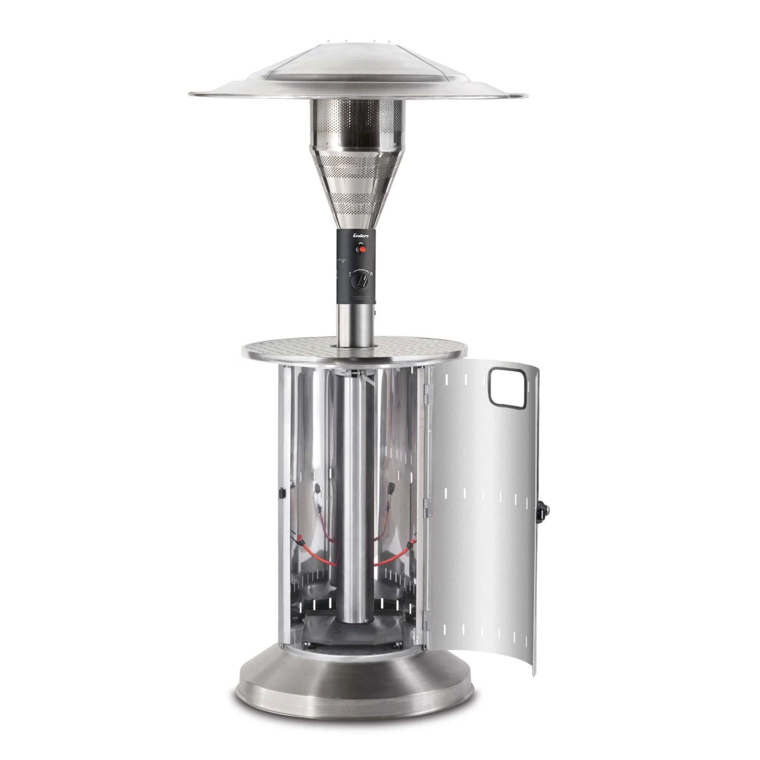 Enders Heizstrahler-Pilz Commercial, Gebürsteter Edelstahl, 230 X 88 Cm – Bild 2