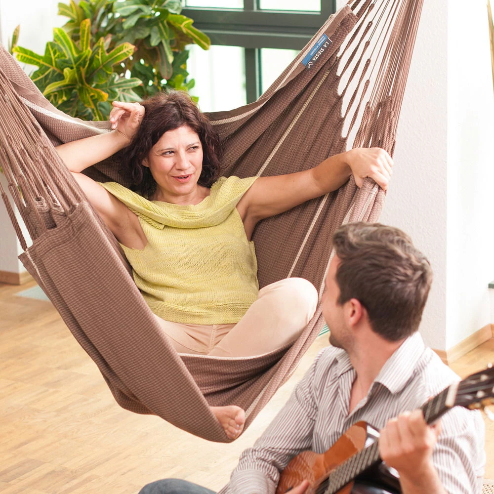 LA SIESTA HĂ€ngestuhl Lounger Habana Chocolate, Aus Bio-Baumwolle â Bild 6