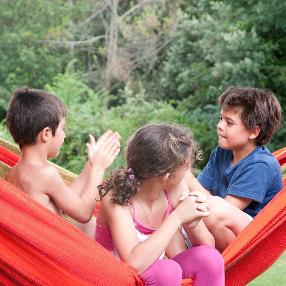 LA SIESTA Hängematte Kingsize Flora Chili, Aus Bio-Baumwolle – Bild 6