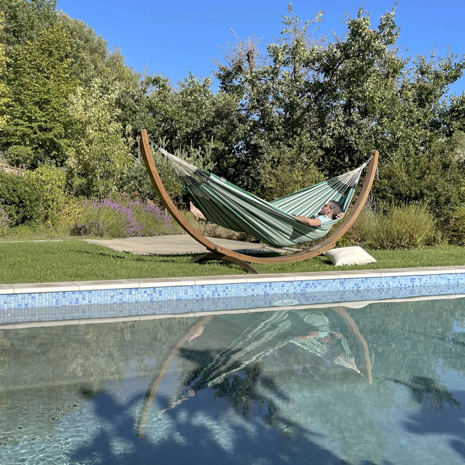 LA SIESTA Hängematte 'Modesta', Agave, Doppel - L 350 X B 160 Cm – Bild 2