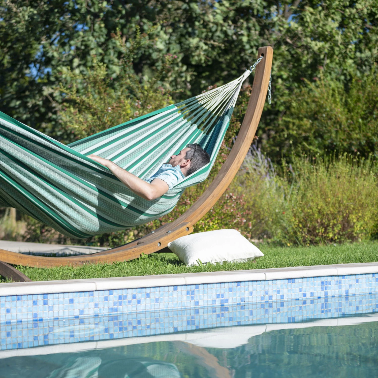 LA SIESTA Hängematte 'Modesta', Agave, Doppel - L 350 X B 160 Cm – Bild 3