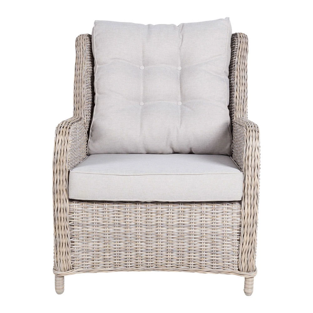 Kölle Geflecht-Sessel Jumbo Inkl. Hocker, Mit Auflage – Bild 8