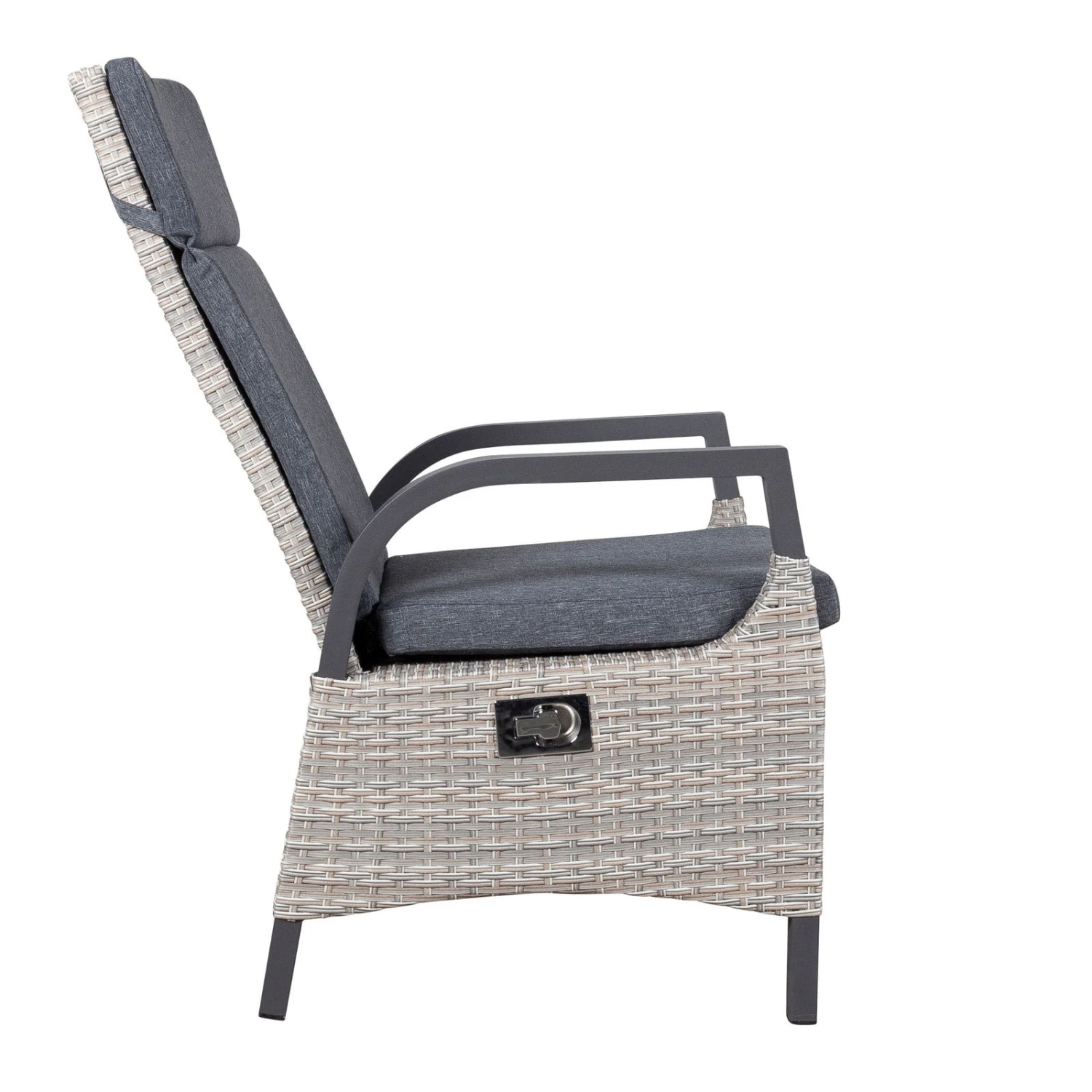 Geflechtsessel 'Westerland', Grau