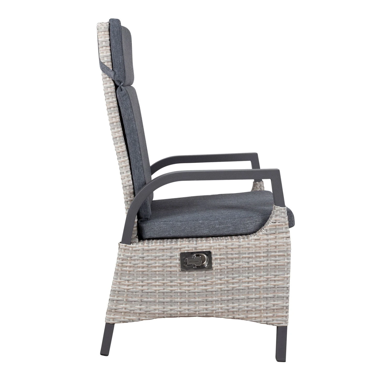 Geflechtsessel 'Westerland', Grau – Bild 2