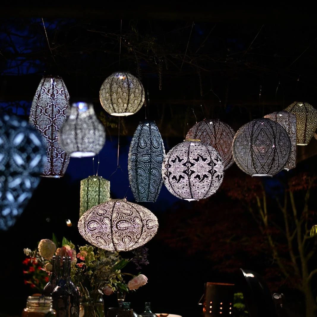 Solarlaterne 'Oval 40', Gold, Ø 40 X 27 Cm – Bild 9