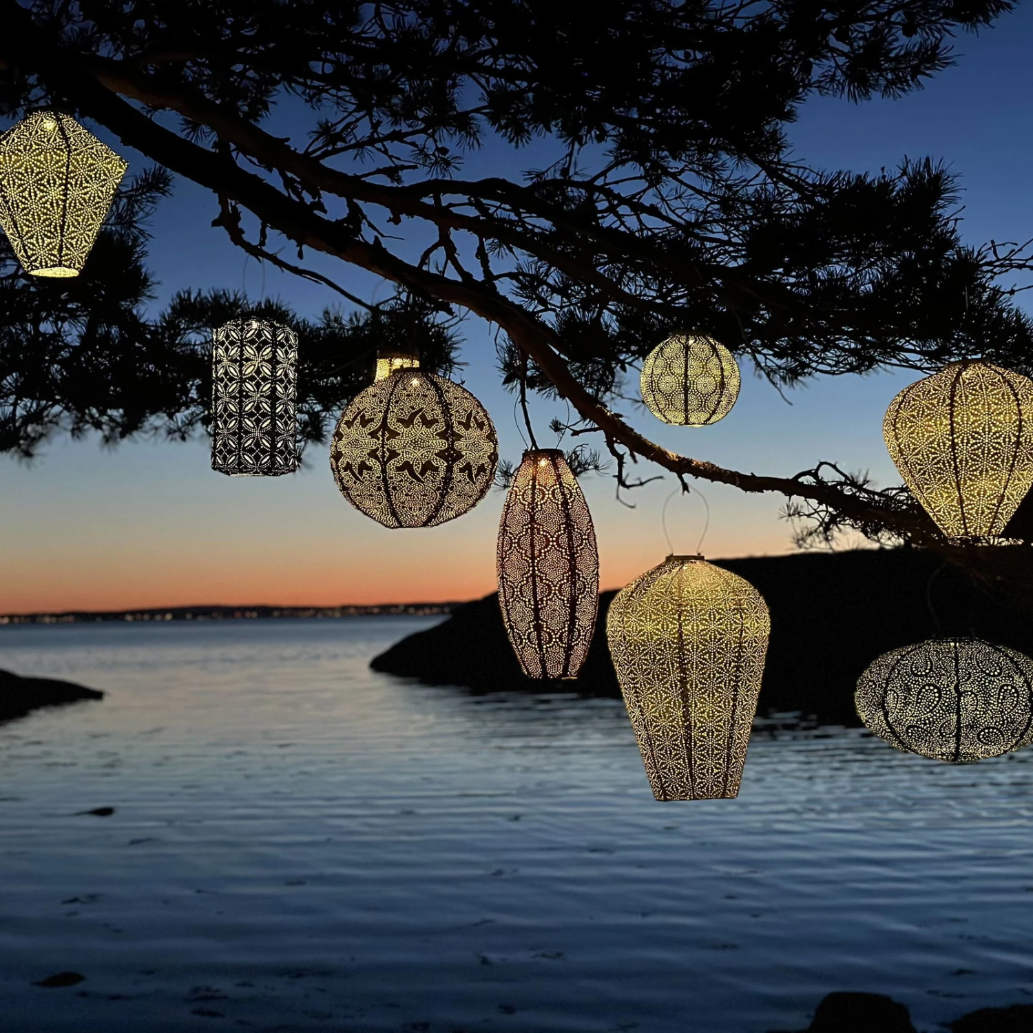 Solarlaterne 'Round 20', Helltaupe, Ø 20 X 18 Cm – Bild 5