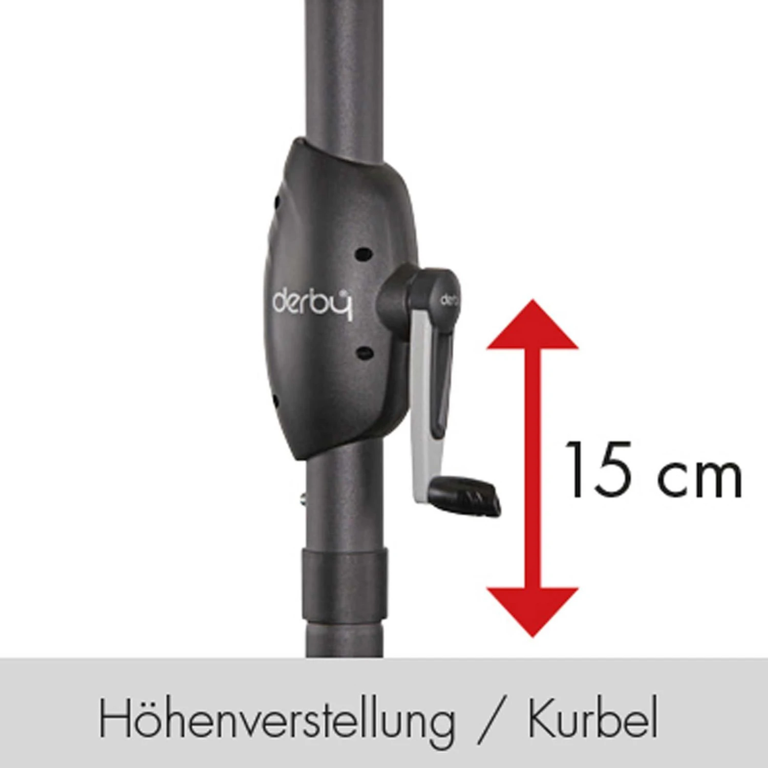 Doppler Kurbelschirm 'Basic Lift NEO', 250 X 200 Cm – Bild 3